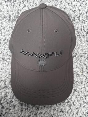 NWT Maxfli Tech Cap Charcoal Grey Golf Hat Strap Back One Size Fits Most New